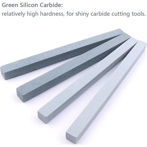 4Pcs Oil Stone Green Silicon Carbide Sand Bar Grindstone for Metal Ceramic Knife Sharpener Stone 1pc*120 1pc*240 2pcs*320 Grit