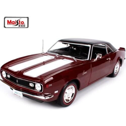 Maisto 1:18 1968 Chvrolet Camaro Z/28 Muscle Old Car model Diecast Model Car Toy New In Box Free Shipping 31685