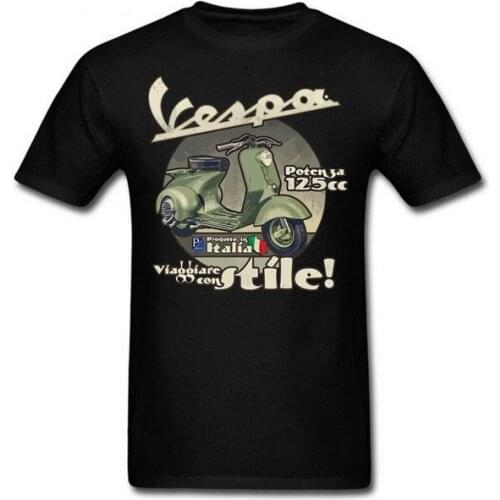 Motorcycle Italy Coming Vespa PX 125 Man T Shirt Made Loose Tops Mens TShirts Women Latest Unique Tee TShirt
