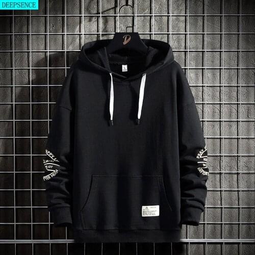 2021 Autumn New Solid Color Polyester Mens Round Neck Hoodie Korean Style Hedging Casual Long-Sleeved Hoodie for Men