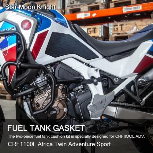 NEW Motorcycle Non-Slip Side Fuel Tank Stickers Waterproof Pad Rubber Sticker For Honda CRF1100L Africa Twin Adventure Sport