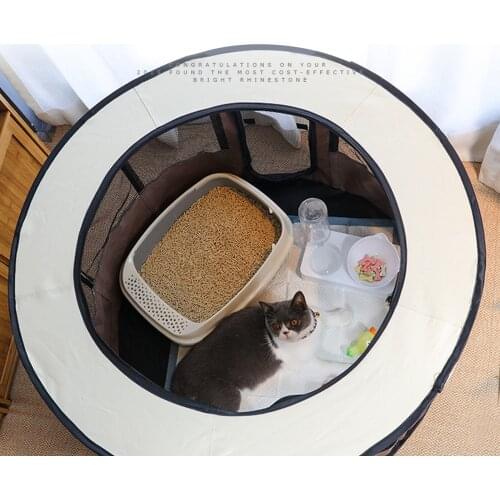 Dog House Portable Foldable Tent Dog House Round Fence Pet Cage Dog House Cat Cage Large Dog Outdoor Dog Cat House