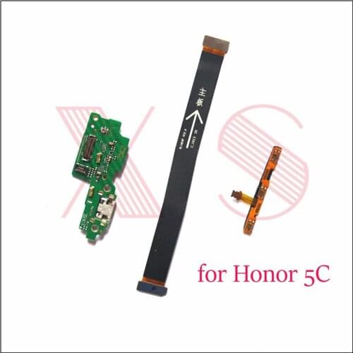 Power on/off volume side main mother board USB charging charger board connector flex cable For Huawei Honor 7 lite honor 5C GT3