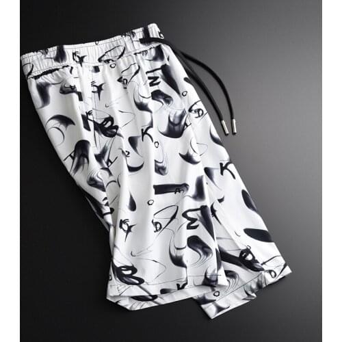 Casual Luxury Allover Printed Ventilate Mens Summer Plus Size 3XL 4XL Slim Fit Men Shorts