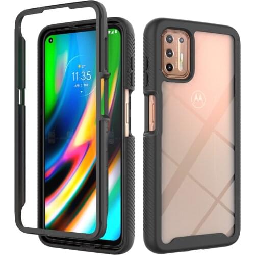 Transparent Armor Case For Motorola Moto G9 G8 G7 One 5G Ace E7 E6S E 2020 G Stylus G Power G Play 2021 G 5G PC Bumper TPU Cover