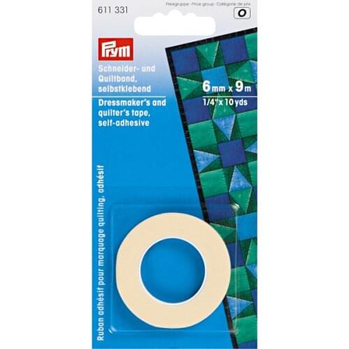 Prym 611331Dressmakers Quilters Tape 6 mmx9 m
