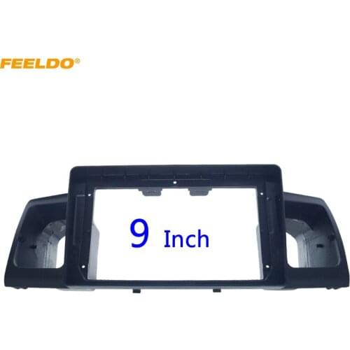 FEELDO Car Radio 2Din Fascia Frame For Toyota Corolla EX 13-17 9 Inch Big Screen Dash Stereo Fitting Panel Frame Kit #HQ6373