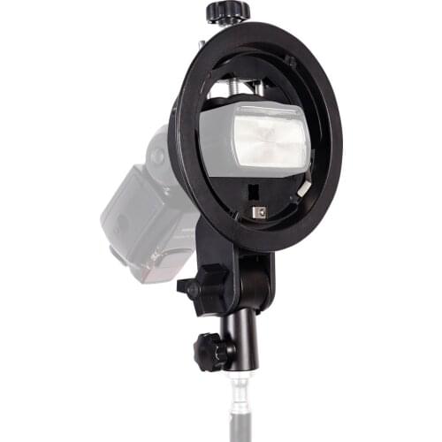 S-Type Bracket Bowens Mount S Mount Holder for Speedlite Flash Lighting Snoot Softbox Beauty Dish Honeycomb Reflector Umbrella
