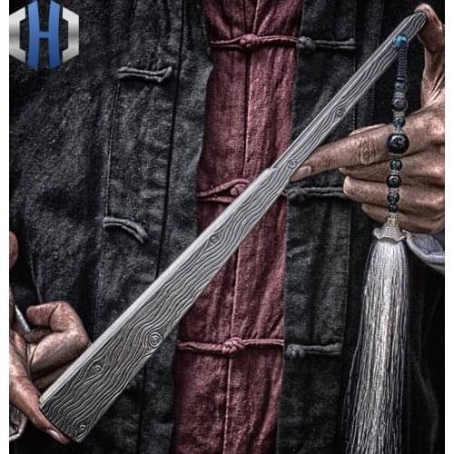 Ten-inch Fusang Titanium Alloy EDC Folding Fan Steel Bone Tactics Kung Fu Taiji Martial Arts Metal Weapons Defense