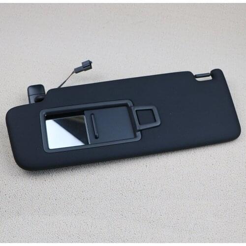 5GG857551 Black Front Sun Visor Panel With Makeup Mirror For VW Golf 7 SportsVan Jetta MK7 T-Cross Passat B8 CC E-Golf T-Roc