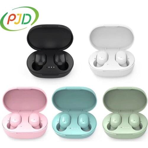 PJD A6S TWS Bluetooth Earphone Wireless Headphone Sports Earbuds Gaming Headset with Dual Microphone Charging Box for Smartphone