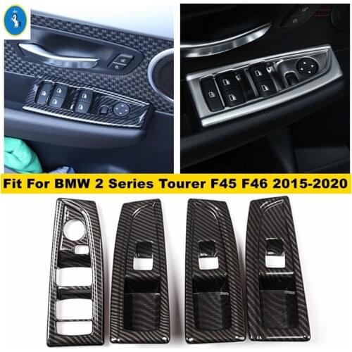 Inner Door Armrest Window Lift Button Protection Panel Cover Trim Fit For BMW 2 Series Tourer F45 F46 2015 - 2020 218i 220i 228i