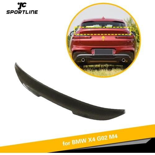 Carbon Fiber Rear Trunk Spoiler for BMW X4 G02 2018 - 2020 Rear Wing Spoiler Boot Lid
