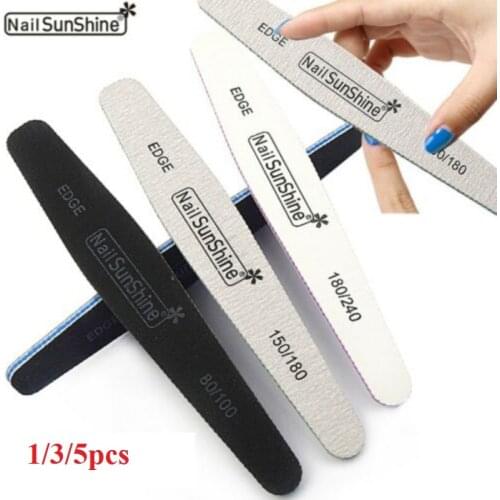 1/3/5pcs 180/240 Nail Files Block Buffer Pedicure Manicure Gel Polisher Nail Polish Files Beauty Tools Pro Nail Files Tools