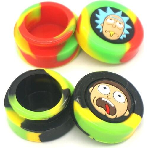 1Pcs Silicone Jar 5ml Container Storage Box Kitchen Case For Oil Wax Jars Dab Smoking Smoke Herb Cigarette Tobacco Accessories