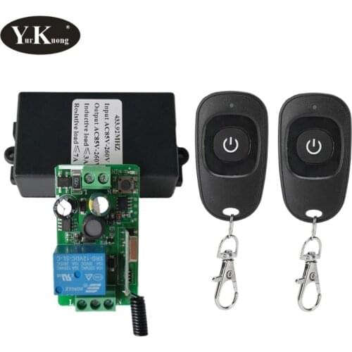 433 Remote Control Switch AC 110V 220V 240V 85V-260V Light Lamp LED Bulb Wireless Switches Corridor Room Wall Panel Switch Smart