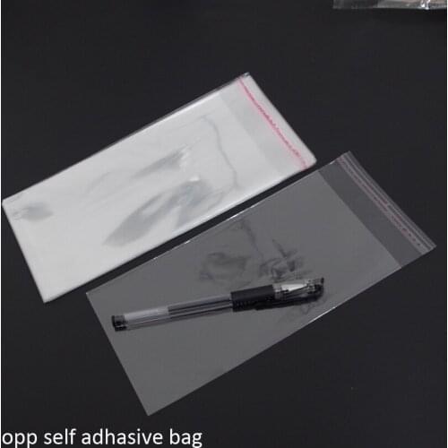 500pcs/lot 11x25+3cm Clear Opp Pvc Self Adhesive Packaging Bags For Magazines, Newspapers, Photos, Books, Bread, Popcorn, Nuts