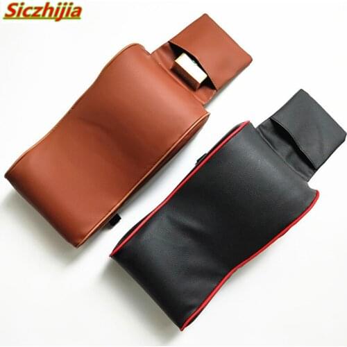 Car center console leather armrest pad for Ford Fusion Escort Kuga Ecosport Fiesta Falcon EDGE/Explorer/EXPEDITION/EVOS/START