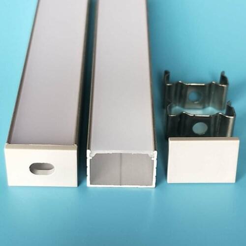 Free shipping aluminum profiles / led aluminum profiles accessories / led strip light channel 2m/pcs 50m/lot