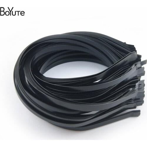 BoYuTe (100 Pieces/Lot) 3-4-5-6-7-10MM Metal Iron Hair Band Factory Supply Hairband Base Women Headband Jewelry Materials