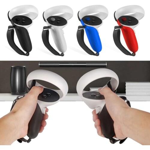 For Oculus Quest 2 VR Handle Cover Headset Touch Controller Grip Cover Knuckle Strap Non-slip Handle Protective Case For Quest2
