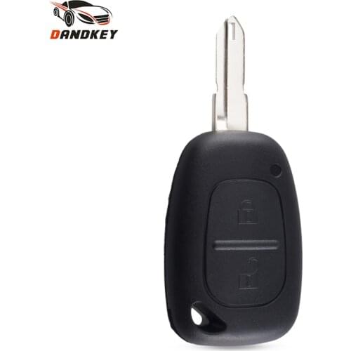 Dandkey 2 Buttons Remote Key Fob Shell Case Blank For Vauxhall/Opel Vivaro/ Renault Movano Trafic Renault Kangoo Blank