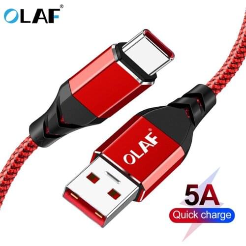 USB C Type C 5A Super Fast Charging USB C cable Type-c data Cord Quick Charge Charger Adapter USB Cable For Samsung S9 S8 Note 8