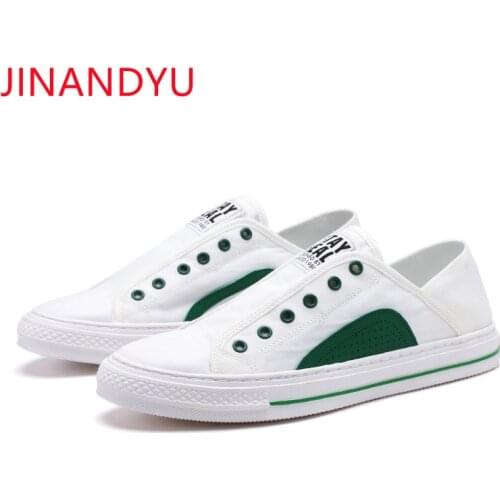 Loafers Men Canvas Shoes Summer Breathable Casual White Shoes Outdoor Light-weight Flats Sport Canvas Slip on Shoes Man Slipper