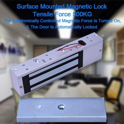 Eseye Magnetic Lock 12v Door Lock 500KG (1200lbs) For Door Access Control System Holding Force High Quality Electric Lock 12V