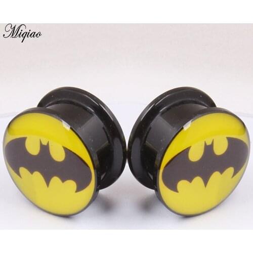 Miqiao 2pcs Hot New Product Acrylic Cylindrical Pulley Ear Expansion 4mm-25mm Human Body Piercing Jewelry