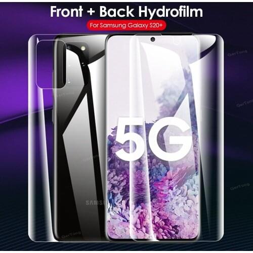 Front Back Soft Hydrogel Film For Samsung Galaxy S20 Plus S20Ultra S 20 Screen Protector Full Cover Front Film For Samsung S20