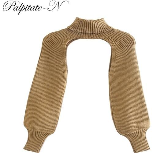 Neue Frauen Rollkragen Kragen langarm Stricken Pullover Femme Chic design Casual Pullover High Street Damen Tops