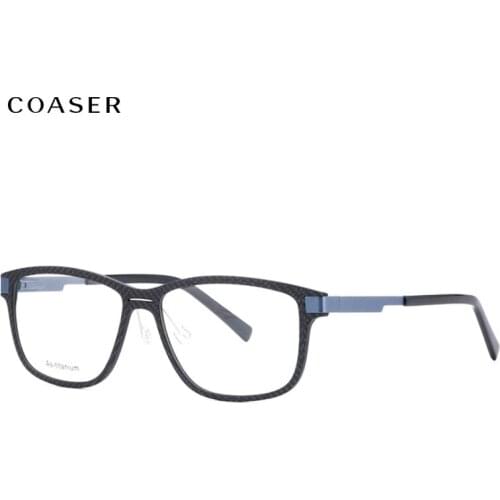 Great Carbon Fibre Acetate Glasses Frame Men Round Vintage Optical Prescription Eyeglasses Women Style Fullrim Lighter Eyewear