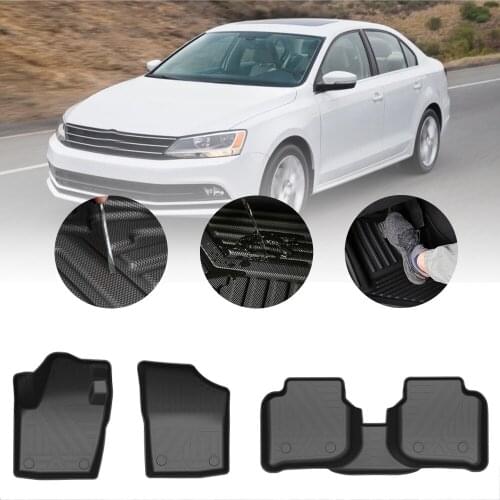 Fully Surrounded Foot Pad For Audi A4 Avant 2010 Car Waterproof Non-Slip Rubber Floor Mat TPE Car Accessories