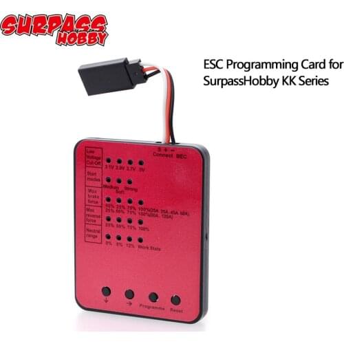 SURPASS HOBBY KK ESC Series LED Programing Card Software Program Card for RC Car 25/35/45/60A/80A/120A ESC Electronic Speed