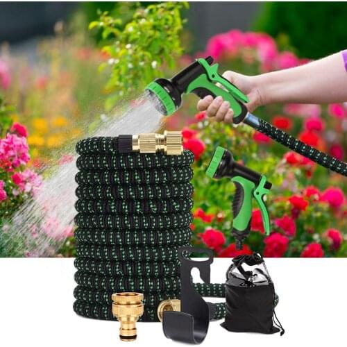 Garden Hose Expandable Water Hose with Powerful 9 Spray Nozzle for Garden Watering Car Washing