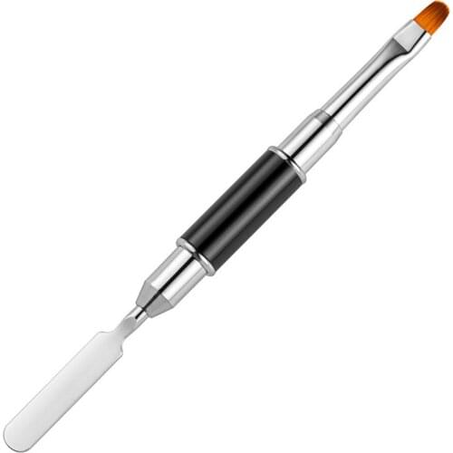 Nail Brush Double Side Double-headed Dual-purpose Nail Pen Removal Spatula Stick Manicure Tool Painting Drawing Color
