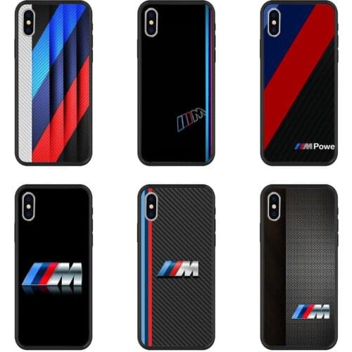 Blue Red Bwm Car Phone Case For IPhone 11 12 Pro Max 6 6s 7 8 Plus XS XR 12mini SE 2020 Black Soft TPU Cover Silicone Coque