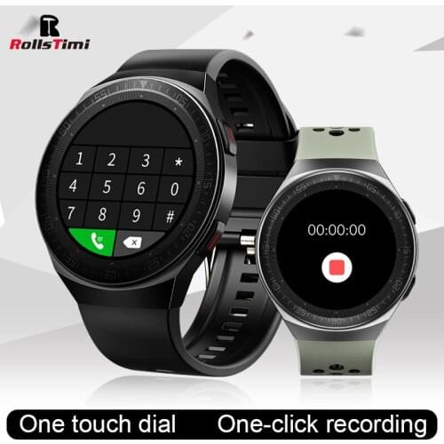 Rollstimi Smart Watch Men Lady Bluetooth Call Blood Pressure Heart Rate Fitness Tracker wristband Multi-mode sports recording