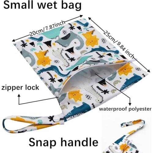 Mommy Diaper Bag For Baby Reusable Cloth Nappy Wet Bag Infant Portable Waterproof Stroller Dry Pail Pocket 20*25cm