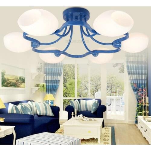 Blossom lamp Mediterranean half lampEuropean style ceiling living room lighting living room lamps modern minimalist led ZX180