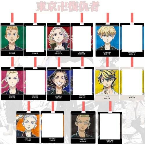 Tokyo Avengers Tachibana Hyuga Naoto Ryuguji Kensendo Atsushi Student Bus Card Push Pull Card Holder anime cosplay toy gift