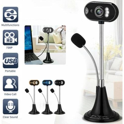 USB HD Web Cam Camera Webcam with Microphone For Desktop Computer PC Laptop