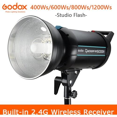 Godox Quicker 400DII 600DII 800DII 1200DII Flash Studio Strobe Photography GN76 Speedlite Built-in 2.4 X System for All Cameras
