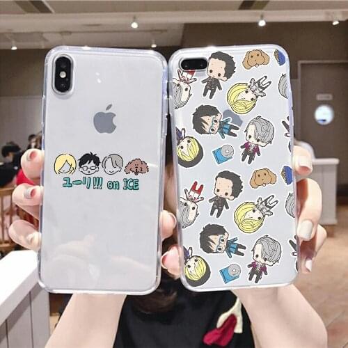 Yuri on Ice Katsuki Plisetsky Phone Case For iphone 5 5s se 2 6 6s 7 8 12 mini plus X XS XR 11 PRO MAX transparent soft prime