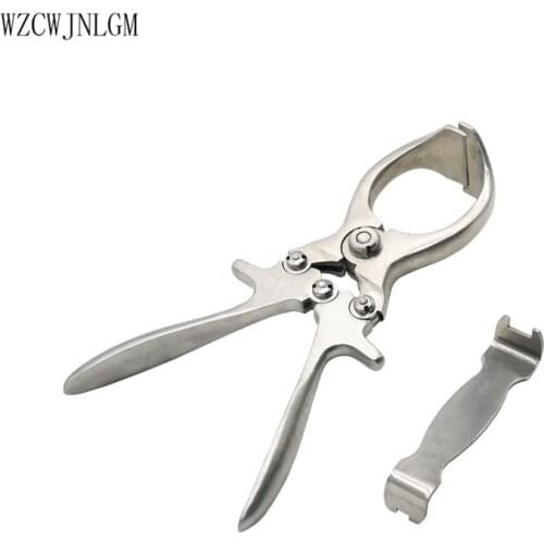 1 Pcs Stainless Steel Without Blood Pig Sheep castration Clamp Castration Tool Castration Forceps Veterinary Special Tools