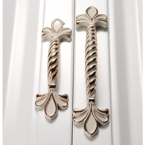 1Pc Furniture Handles Cabinet Knobs and Handles Zinc Alloy 64/96mm Cupboard Door Handles Drawer Kitchen Pull Furniture Fittings