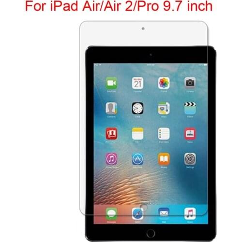 100pcs/Lot Tempered Glass Screen Protector 9H Glass Film for iPad Air/Air 2 / Pro 9.7 Inch/New iPad 9.7 2017 tablet