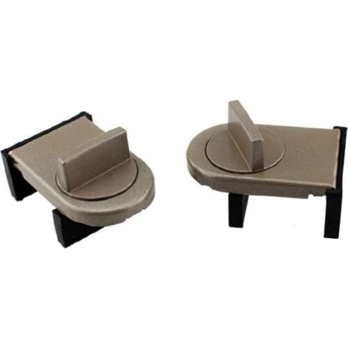 2Pcs Window Lock Sliding Sash Stopper Cabinet Position Limit Spacer Doors Security Anti-theft Lock Wedge With Rubber Cover