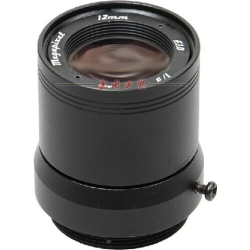 2MP 960P HD 1/3" F1.0 CCTV Fixed Iris IR Infrared 12mm Lens CS Mount lense For CCD Camera